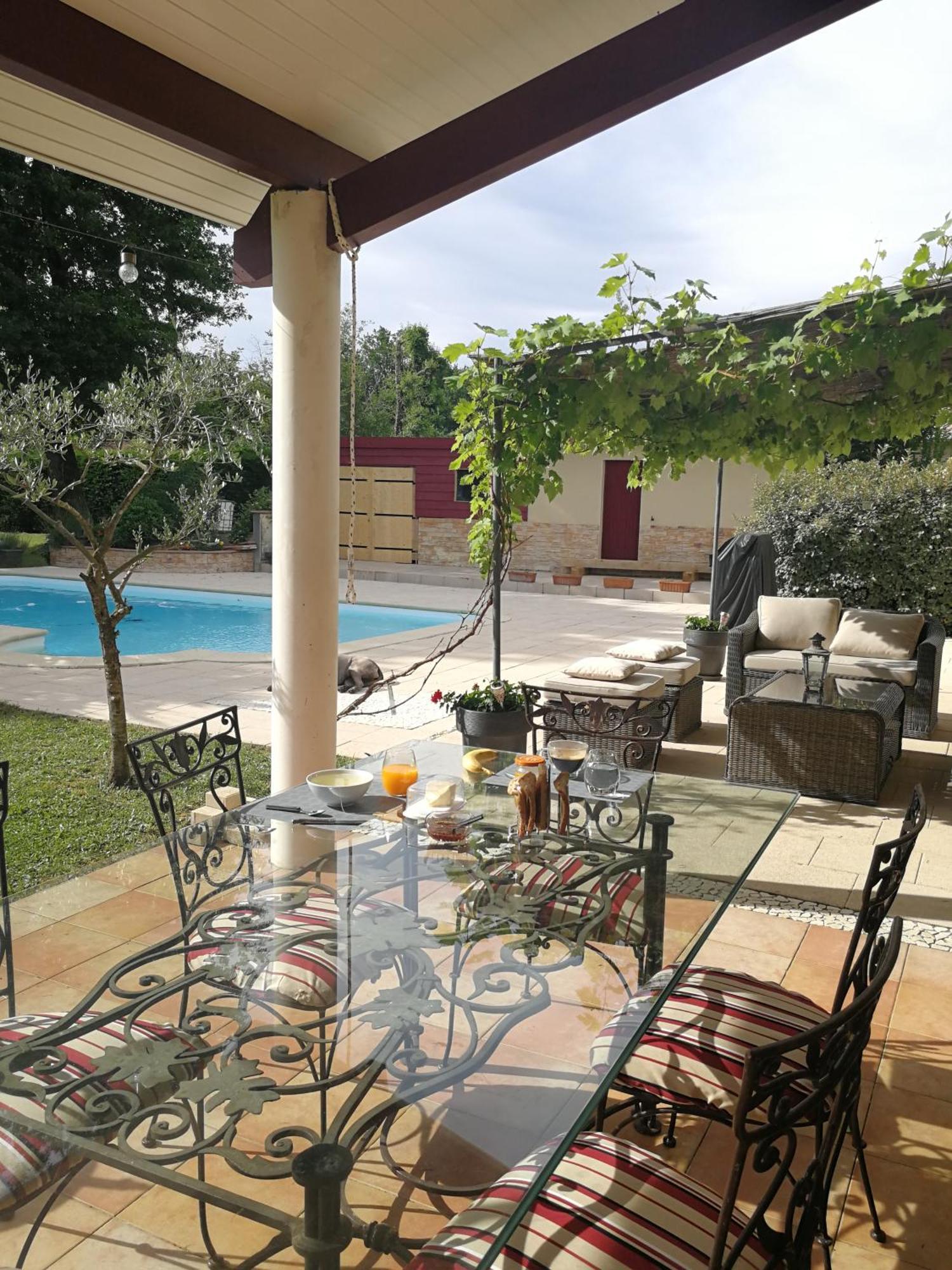 Au Doux Repos Bed and Breakfast Lucbardez-et-Bargues Buitenkant foto